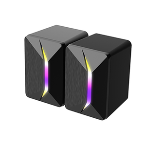 <span class=keywords><strong>ลำโพง</strong></span>คอมพิวเตอร์ซับวูฟเฟอร์ควบคุมเสียงและเสียงได้สำหรับคนรักเกมมีไฟ RGB สีสัน2.0แบบมีสาย - Product Image 3