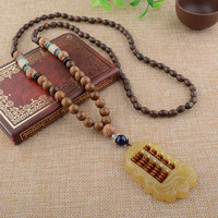 Collar de Madera Hecho a Mano, Suministro de Fábrica, Collar con Colgante de Madera, Joyería