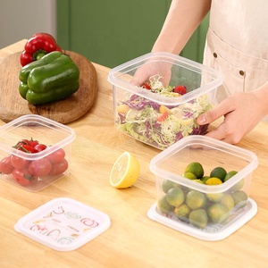 Lot <span class=keywords><strong>de</strong></span> 10 boîtes rectangulaires en <span class=keywords><strong>plastique</strong></span> IML pour aliments – Ensemble <span class=keywords><strong>de</strong></span> 10 contenants <span class=keywords><strong>de</strong></span> <span class=keywords><strong>conservation</strong></span> des aliments frais - Product Image 2