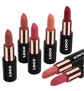 Wholesale Vegan <strong>Organic</strong> Waterproof Long Lasting Wearing Lip Stick Makeup Cosmetics Private Label Nude Matte <strong>Lipstick</strong> - Product Image 2