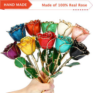 2025 galassia rosa <span class=keywords><strong>24k</strong></span> oro immerso rosa regali di <span class=keywords><strong>Rose</strong></span> per sempre boccioli placcato vera rosa regali di san valentino - Product Image 4