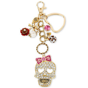 Porte-clés commémoratifs personnalisés en alliage de zinc plaqué or, porte-clés en métal sertis de diamants, pendentif de mode, grossiste - Product Image 2