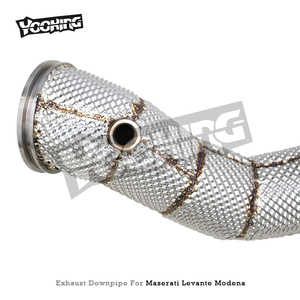 Sistema <span class=keywords><strong>de</strong></span> Escape <span class=keywords><strong>de</strong></span> Flujo Libre con Tubo <span class=keywords><strong>de</strong></span> Bajada Personalizado <span class=keywords><strong>de</strong></span> Acero Inoxidable para Maserati Levante Modena 3.0T 2016-2024 - Product Image 4