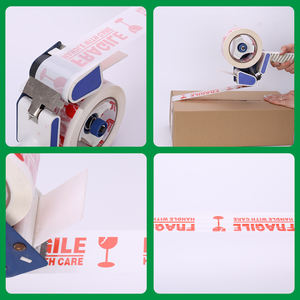 Meilleures ventes de ruban d'emballage imprimé en acrylique Bopp, Meilleures ventes d'emballages fragiles avec logo adhésif - Product Image 5