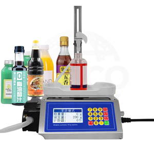 Machine de remplissage de liquides automatique électrique de haute précision, entraînée par un moteur et une pompe, pour les aliments et la colle en bouteilles et en canettes - Product Image 5