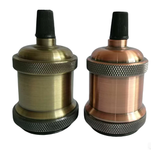 E27 Holder <strong>Lamp</strong> <strong>Socket</strong> Manufacture Aluminium Light Bulb Vintage <strong>Socket</strong> with Ring - Product Image 1