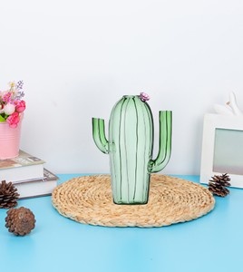 Commercio all'ingrosso su misura <span class=keywords><strong>Cactus</strong></span> a forma di alto vetro borosilicato vasi di fiori <span class=keywords><strong>per</strong></span> la decorazione della casa - Product Image 2