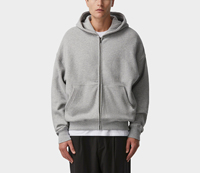 Sweat-shirts à capuche personnalisés pour hommes, en coton épais avec doublure polaire, qualité supérieure, prix de gros, faible quantité minimale, avec fermeture éclair