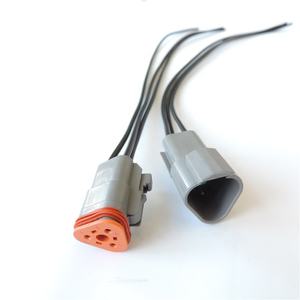 Konektor Deutsch Tahan Air DT06/DT04 2/3/4/6/8/12 Pin Mesin/Gearbox untuk Mobil, Bus, Motor, Truk Harness Kawat Pigtail - Product Image 3