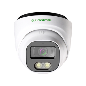 Caméra dôme couleur GR-HFW-M5S, réseau IP POE avec vision nocturne, micro intégré et stockage cloud, compatible avec Gcraftsman NVR - Product Image 1