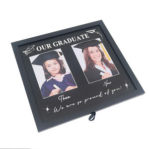2 Couleurs <span class=keywords><strong>Texte</strong></span> Disponible Noir MDF Alors <span class=keywords><strong>et</strong></span> Maintenant Double Cadre <span class=keywords><strong>Photo</strong></span> <span class=keywords><strong>Collage</strong></span> Graduation <span class=keywords><strong>Photo</strong></span> Cadres <span class=keywords><strong>Photo</strong></span> - Product Image 5