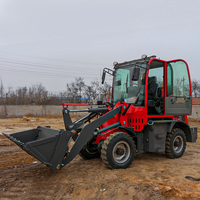 Cina fornitura di fabbrica vendita calda movimento terra piccola pala gommata con vari accessori caricatore frontale 4x4 caricatore di canna da zucchero CE