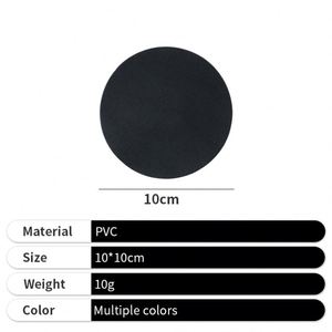 แผ่นรองแก้วหนังทรงกลมคุณภาพสูง พิมพ์โลโก้ตามสั่ง กันลื่น แบบเรียบ - Product Image 4