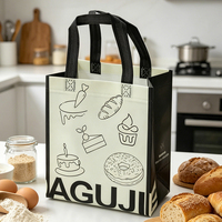 Ecologische open top non-woven boodschappentas, draagtas met aangepaste bedrukking, herbruikbare boodschappentas voor supermarktpromotie