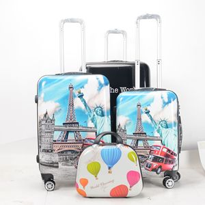 Cartoon Style Travel <b>Suitcase</b> Set 20 Inch With Universal <b>Wheels</b> And Combination Lock Unisex Summer 2021 - Product Image 2