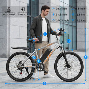 Livraison gratuite VARUN Vélo de montagne électrique 24 pouces 350W 32KM/H Acier carbone Voyages de week-end en couple En stock aux États-Unis - Product Image 6