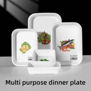 Kitchen Items Food Storage Outdoor <b>Small</b> Fruit Dish <b>Tray</b> Leakproof Detachable Portable Plastic Dish <b>Tray</b> with Transparent - Product Image 3