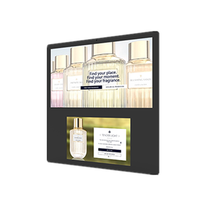 Pantalla Digital de Señalización de 15.6 Pulgadas con Montaje en Pared, Doble Pantalla, WiFi, Android 11, Pantalla LCD para Carteles, Pantalla Publicitaria Comercial para Ascensor - Product Image 1