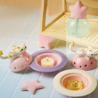 Coffret cadeau d'aromathérapie pour chat mignon Stars Envoy |   Bougie parfumée et diffuseur à bâtonnets avec support en céramique en forme de chat – Modèle très prisé – Prix usine