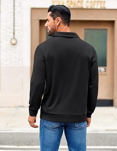 Polos de Manga Larga para Hombre 2025, Camisetas Casuales de Golf Ligeras <span class=keywords><strong>que</strong></span> Absorben la Humedad - Product Image 3