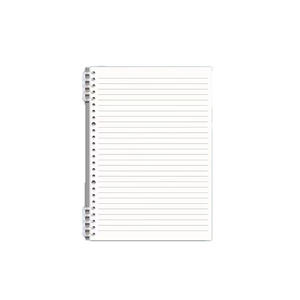 2025 nuevo cuaderno transparente de hojas sueltas KRC para estudiantes de secundaria B5 espiral con rejilla cuadrada desmontable cuero de alto Color - Product Image 1