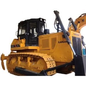 เครื่องจักรก่อสร้างถนน Liugong รถเกรดเดอร์ขนาดเล็ก 160C มินิบูลโดเซอร์สำหรับขาย - Product Image 1
