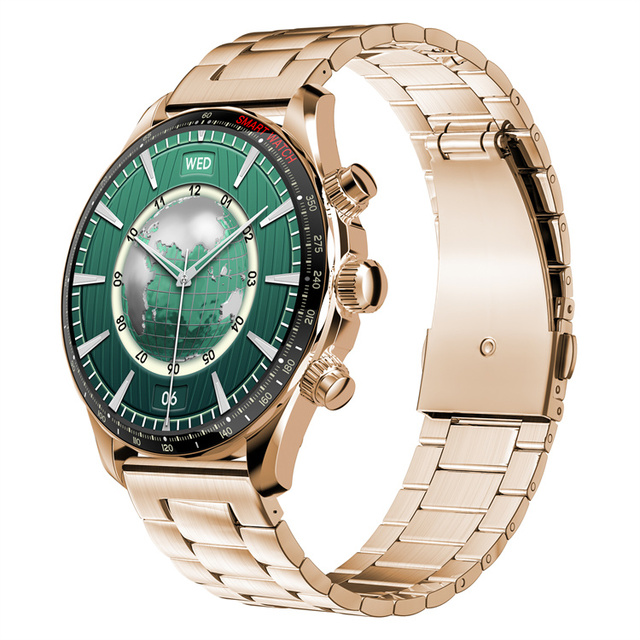 CR036 Men Smart Watch Stainless Steel Ip68 Waterproof 1.43inch AMOLED Large Screen Bt Call Sports Hombre Smartwatch