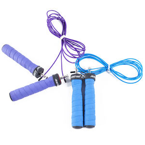 Corde à sauter avec poignée en aluminium, logo personnalisé, corde à sauter en fil d'acier rapide vente en gros - Product Image 2