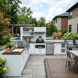 Nuovo Prodotto: <span class=keywords><strong>Cucina</strong></span> Esterna in Acciaio Inossidabile Senza Formaldeide, Isola <span class=keywords><strong>Cucina</strong></span> da Giardino Personalizzata con Griglie Kamado - Product Image 1