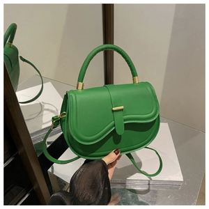 Sac à main bandoulière en cuir PU pour femme I-0162, fermeture éclair, sangle simple - Product Image 4