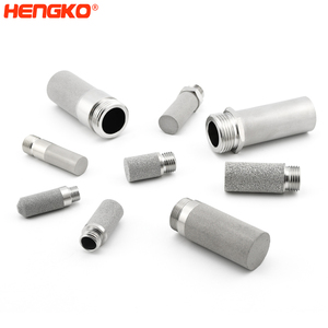 Hengko דיוק גבוהה 1 2 5 10 מיקרון ss 316l קושי מאוד נקבובי אלמנט מתכת נקבובי מסנן אוויר דחוס מחסנית מסנן אוויר דחוס - Product Image 5