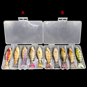 Haute qualité sept sections Luya Bionic leurres en plastique dur leurres faux leurres vente en gros articulé swimbait Wobblers Crankbait - Product Image 1