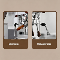 Mesin Kopi Komersial WARM E61 Stainless Steel Double Boiler Tekanan Uap Tinggi Semi-otomatis Mesin Kopi Italia