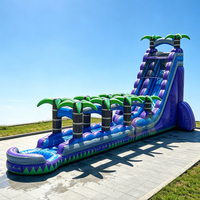 Toboggan aquatique géant commercial, toboggan gonflable le plus populaire, prix abordable, toboggan aquatique gonflable pour adultes pour locations de fêtes
