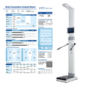 Máquina de Análisis de Grasa Corporal con Pantalla Táctil y Medición de Altura, Báscula de Peso y Altura con IMC - Product Image 2