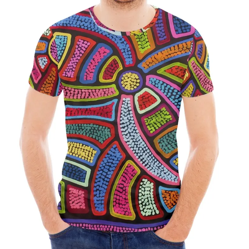 T Shirts For Men High Quality Australian Aborigines Design T-Shirts Dropshipping Leisure Polyester Men's Short-Sleeved Tee