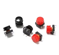 Mini DIP Micro Push Button Tact Switch 12mm avec capuchon rond
