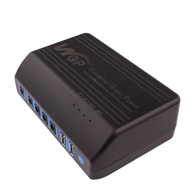 WGP Original Factory Price 5V USB 12V DC Power Bank 18650 Emergency Battery Power Station for WiFi Router LED Strip Light