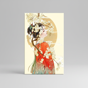 Personalized Japanese Geisha Wall Art: Blossom Beauty Canvas Print,<b>WRAPPED</b> CANVAS - Product Image 2