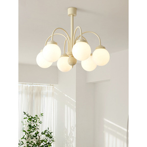 Modern Minimalist Nordic Ins Bedroom Pendant <b>Light</b> Cream-Colored for Living Room Warm French Retro Style for <b>Dining</b> Master - Product Image 4