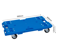 Vente en gros et à bas prix Poignée de chariot Chariot à plate-forme d'outils en plastique à quatre roues en plastique