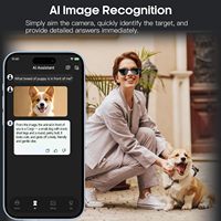 Lunettes intelligentes ASUNLIKE AI avec caméra HD 8MP, photos 4K, vidéo 1080P, anti-vibration, pavé tactile, gestes, traduction en temps réel, IP66