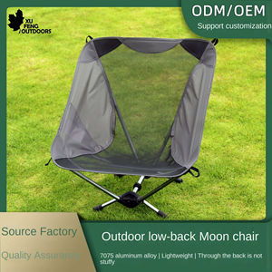 Chaise de pique-nique de randonnée pliable de jardin extérieur léger Alu + Oxford chaises de camping en plein air pliantes en aluminium - Product Image 5