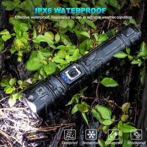 Linterna LED de Aluminio Recargable por USB con Electrochoque, 20000 Lúmenes, IP66, Precio Sorpresa al por Mayor, China - Product Image 2