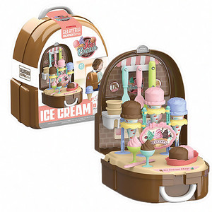 2026 New Kids Backpack Kit Toy <b>Kitchen</b> Doctor Makeup Supermarket Tool Set Role <b>Play</b> Toy - Product Image 2