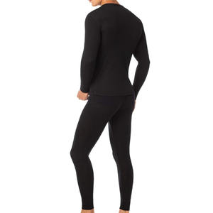 Ensemble de sous-vêtements thermiques 100 % laine mérinos légère pour homme, doublé polaire, haut et bas, pour l'hiver, vêtements de sport, couche de base - Product Image 3