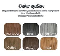Plancher composite bois-plastique moderne pour extérieur, surface en bois grainé en relief 3D, terrasse, jardin, bricolage