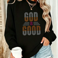 Dernier design de transfert thermique personnalisé en strass pour T-shirt
