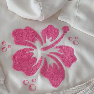 Personalizado bordado de flores de gran tamaño de moda sudaderas - Product Image 5