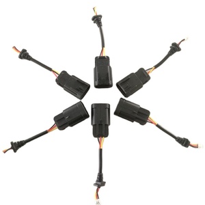 Chicote elétrico automotivo de 3 pinos, conector fêmea impermeável do injetor de combustível, 2 peças, fabricante de chicotes elétricos para carros - Product Image 1